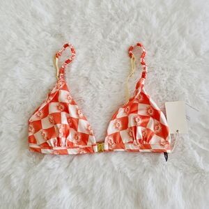 Wild Lovers🧡 Satin Triangle Bralette Size M